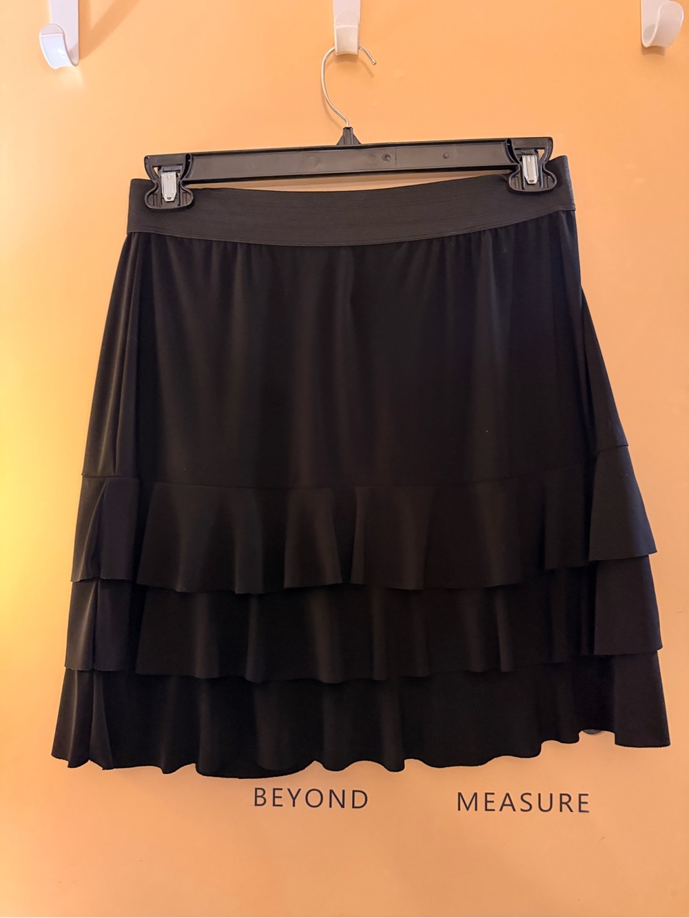 Black Tiered Ruffle Skirt - Picture 2 of 2